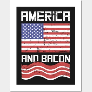 America And Bacon Posters and Art